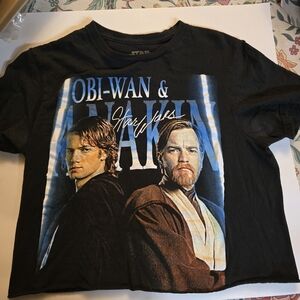 Star Wars Black Obi-Wan & Anakin T-Shirt
